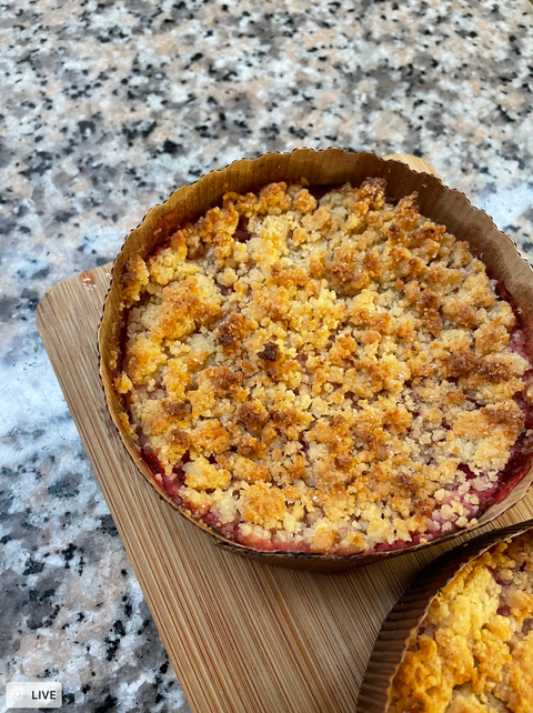 Crumble pomme et vanille