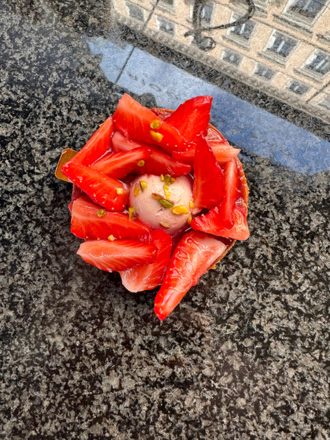 Tarte aux fraises françaises