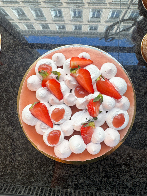 Entremet Fraise et basilic - 8/10 personnes